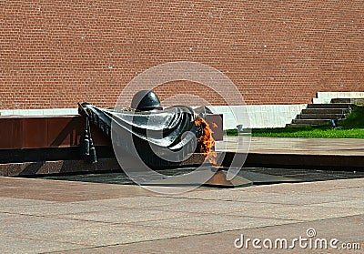 Moscow, Russia, city, 2018, megalopolis , the Red Square, eternal flame, Alexander Garden, monument Stock Photo